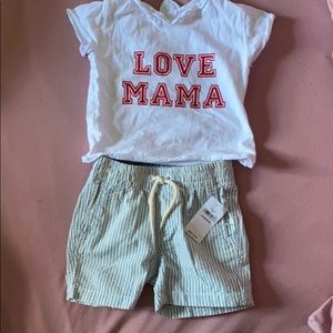 Love mama set 3-6 months Zadig & Voltaire & Gap